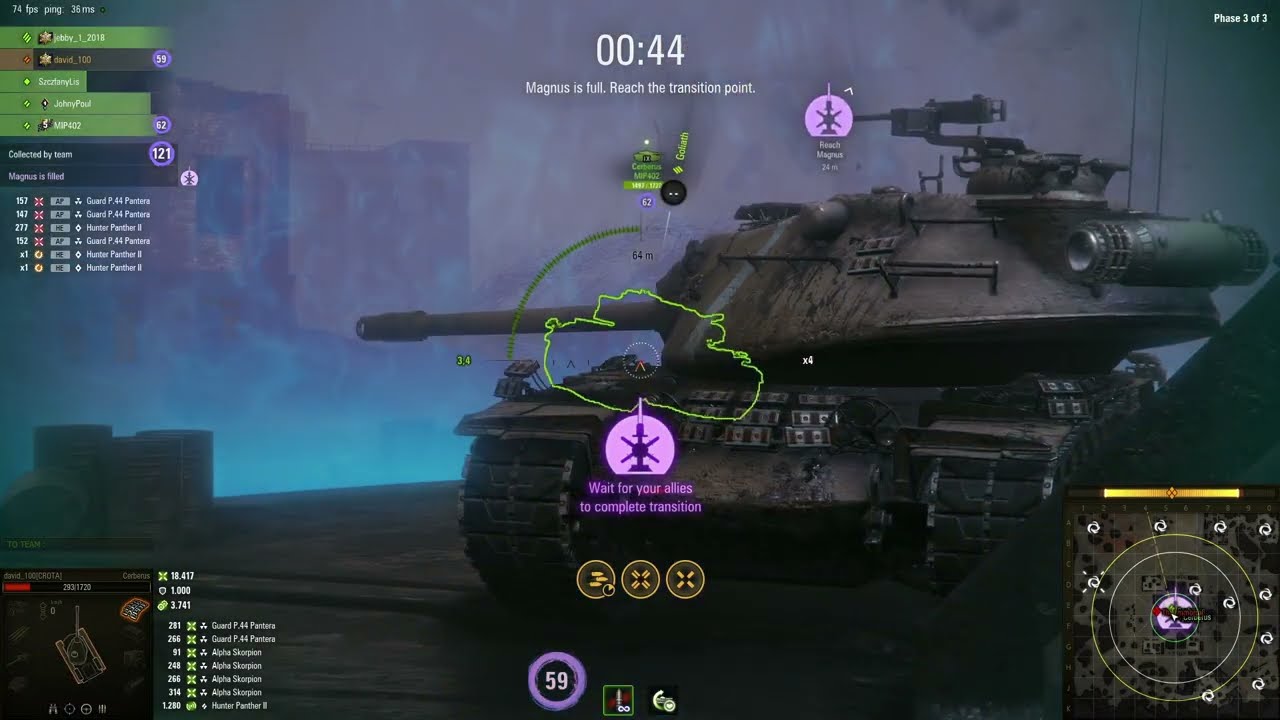 World of Tanks - Mirny-13: Cerberus gameplay – All phases completed on Minimum Risk