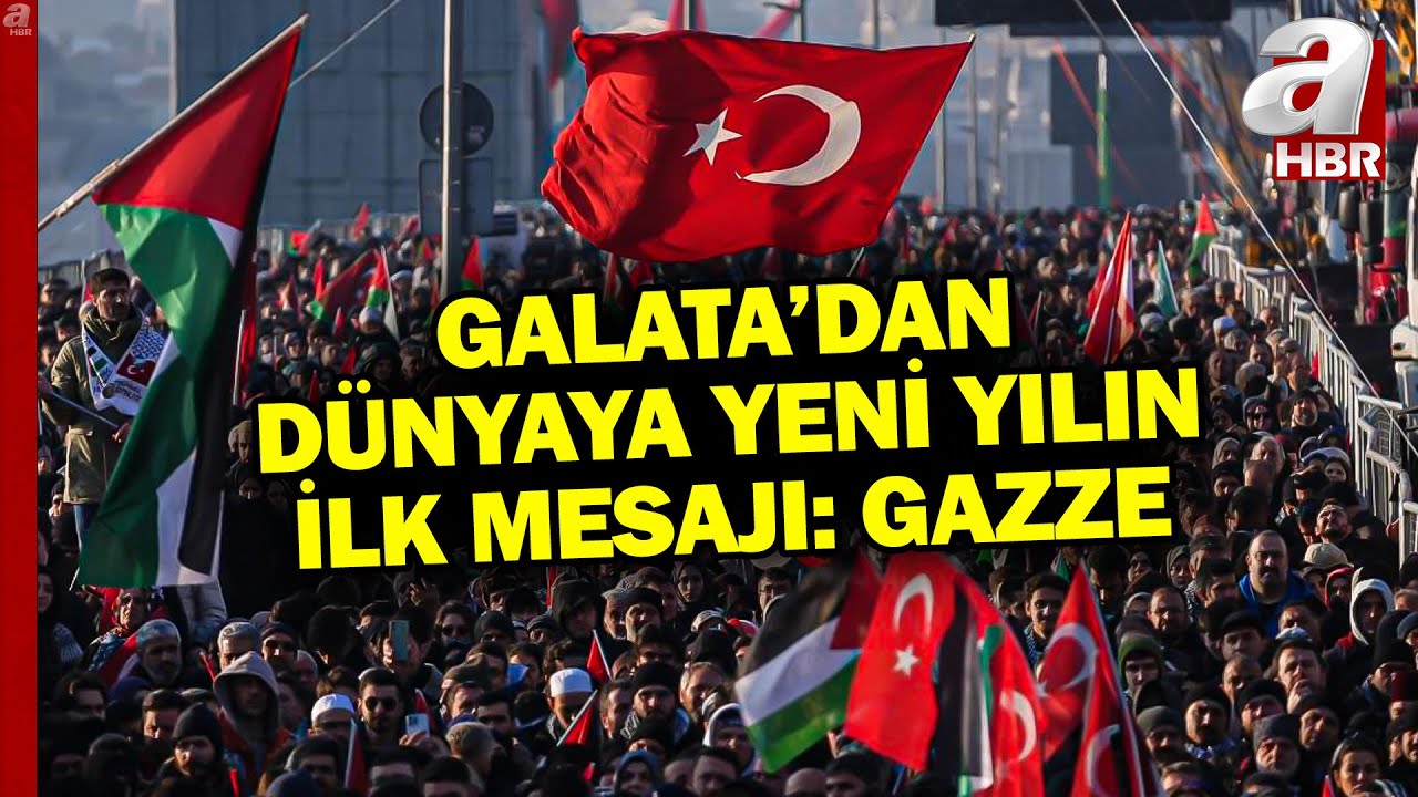 Türkiye Gazze İçin Tek Yürek... İstanbul'da Filistin'e Destek İsrail'e Protesto! | A Haber