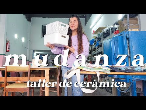 Mudanza de taller de cerámica + horneando muchas piezas de mis alumnitas