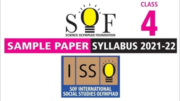 ISSO Social Studies Olympiad Class 4 Sample Paper 2021-22