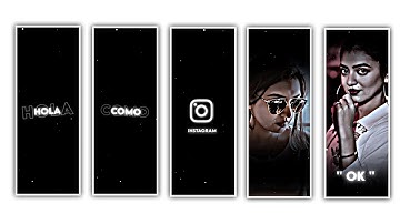 Instag Trending Hola Como Tale Tale Vu Video Editing in Alight motion Full screen status editing