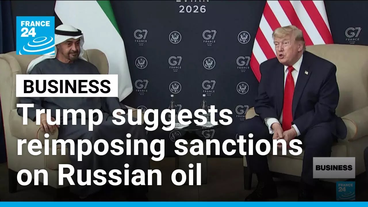 Trump suggests US can swiftly reimpose sanctions on Russian oil • FRANCE 24 English