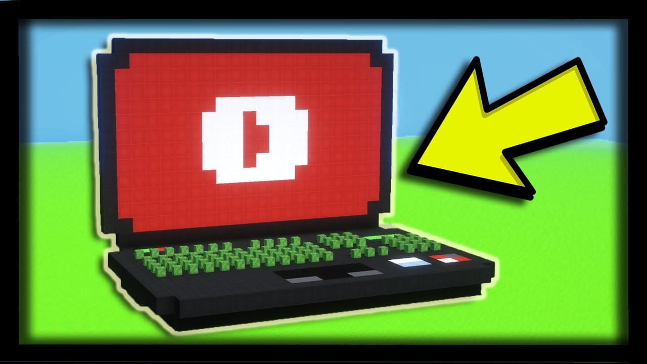 COMMENT CONSTRUIRE UN ORDINATEUR PORTABLE GÉANT ? Tuto Build Minecraft