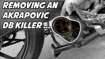 How to remove a STUBBORN DB Killer from an Akrapovic Exhaust