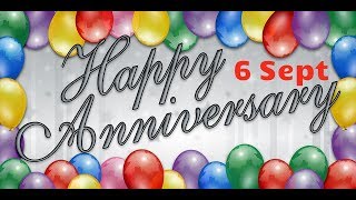 Happy Anniversary 6 SEPT| Wedding Anniversary Wishes/Greetings/Quotes/SMS For Couple/Whatsapp Status