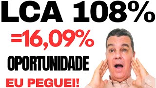 Nova Oportunidade De Investimento Na Renda Fixa Em Lca Com Taxa Diferenciada De 108% Do Cdi