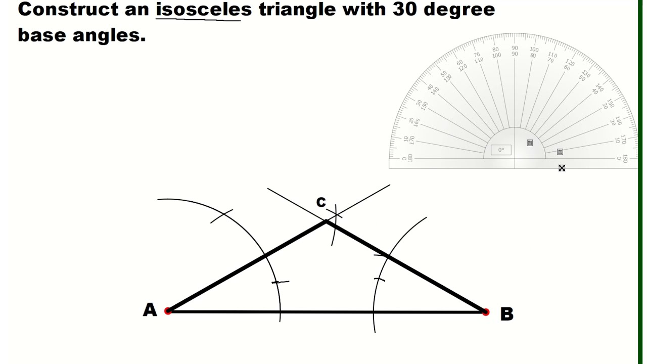 Constructing Isosceles triangle YouTube