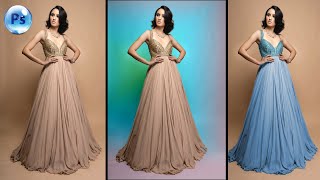 QUEEN GIRL BACKGROUND AND DRESS COLOUR GRADIAN COLOUR CHANGE TUTORIAL | PHOTOSHOP CC 2020