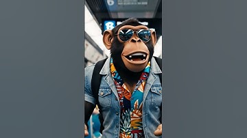 Monkey Vlogging | #ai #veo3 #funny #monkeyvlogger #funny #shorts #viral #bandar