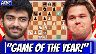 D staat voor Vernietiging! || Gukesh D verrast Magnus Carlsen met een GEWELDIGE torenoffer!