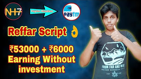 new earning app today ! NH7 app reffar Script 👌 ! nhseven app unlimited trick ! #nh7