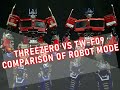 Robot Mode Comparison of 3Zero vs TW F09 [Teohnology Toys Review]