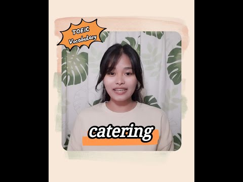 Catering | Hal4 TOEIC Vocabulary #shorts