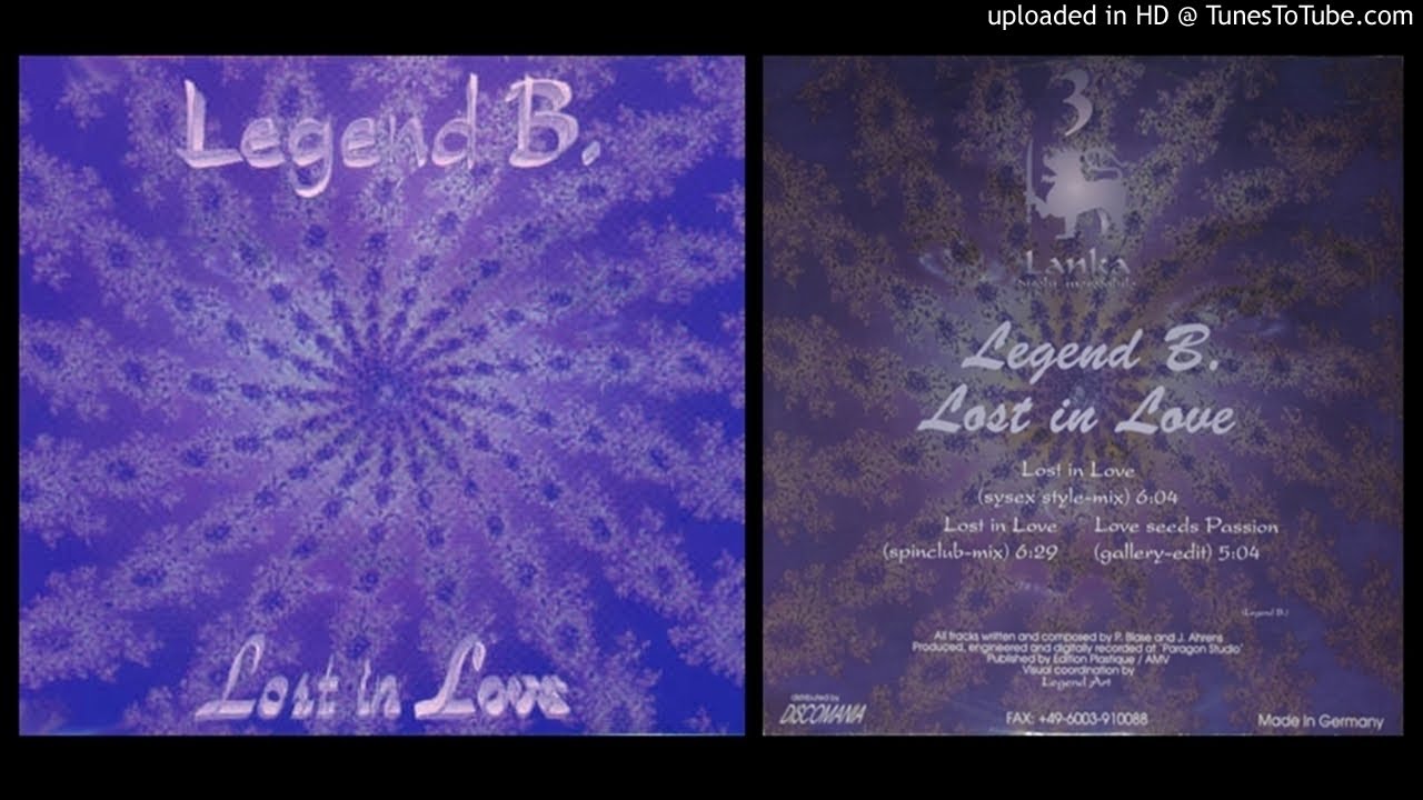 Legend B ‎– Lost In Love (Sysex Style Mix – 1994) - YouTube