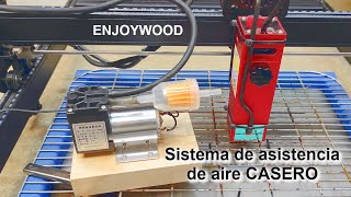 Sistema de asistencia de aire para grabador laser
