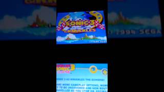 Debug mode on sonic classic collection knuckles in sonic 2 and sonic 1