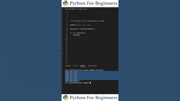 Creating Permutations With Python | Python Tutorial