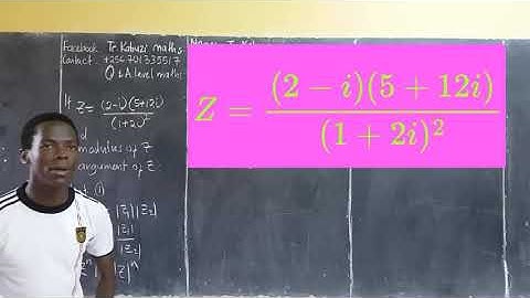 modulus and argument of complex numbers ......#africastruggle.