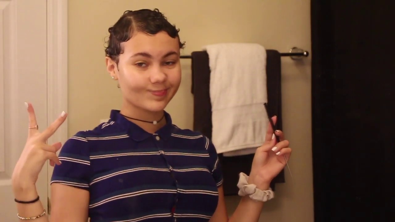 How i style my short hair | finger waves - YouTube