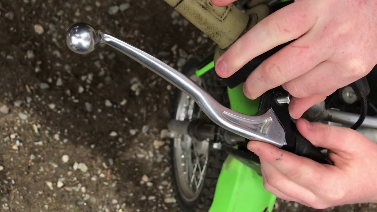 How to Replace a Front Brake Lever on a Kawasaki KLX 110 | Easy DIY Fix ...