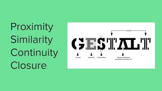 The 4 Gestalt Principles