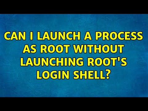 Can I launch a process as root without launching root's login shell?