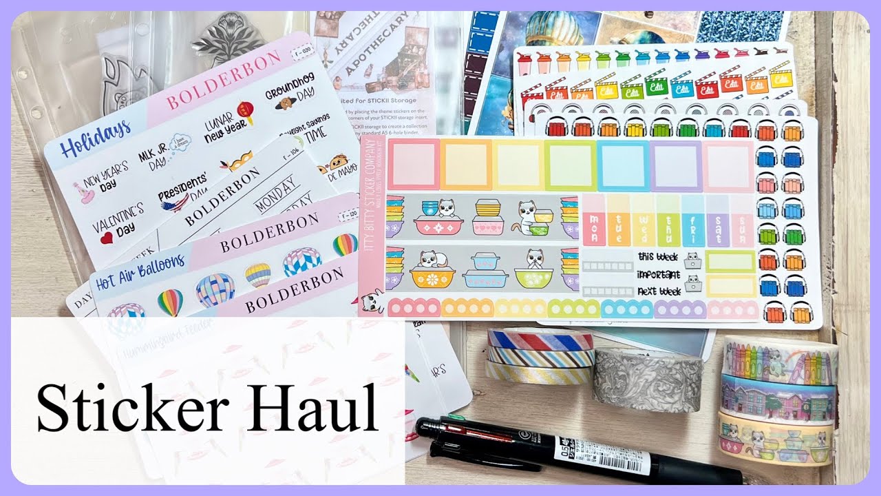 What I bought in March | Sticker Haul