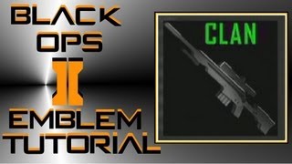 Call of Duty Black Ops 2 : Customizable Sniper Rifle Clan Emblem Tutorial