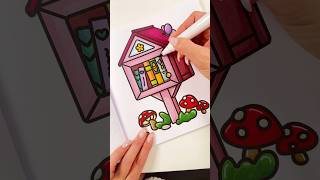 Such a relaxing coloring page from my Cozy Hygge coloring book available on Amazon
