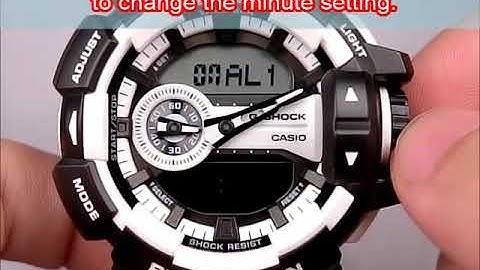 CASIO GA-400 Operation Video - Alarm Setting