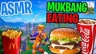 ASMR Gaming 🍔 Fortnite NEW Big Arch Burger Mukbang Eating Relaxing Spectating 🎮🎧 Whispering 💤