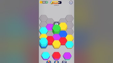 Hexa Sort Game Level - 6 Walkthrough | Hexa Sort #entertainment #games #fungame