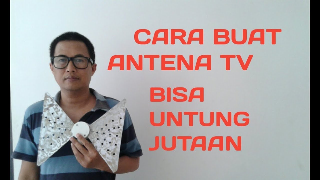  cara  buat  antena tv  dari plat aluminium YouTube