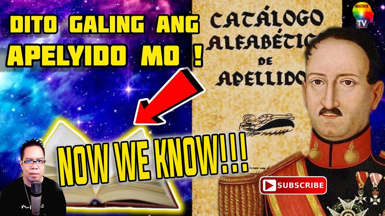 ANG PINAGMULAN NG APELYIDO NG MGA PILIPINO (REACTION AND COMMENT) - YouTube