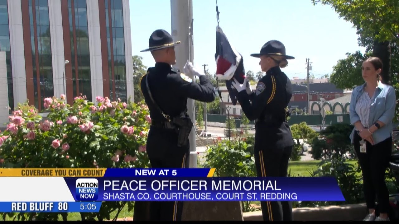 Shasta County law enforcement show respect for officers who lost their