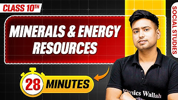Minerals and Energy Resources in 28 Minutes || Mind Map Series for Class 10th