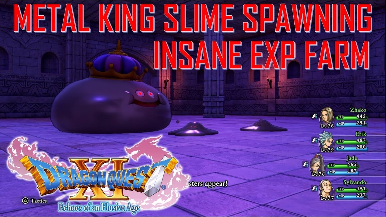 Dragon Quest Xi Metal King Slime Spawning Method For Insane Exp Farming