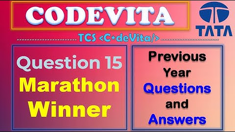 TCS Codevita Problem 15 | Marathon Winner | Codevita Previous Year Questions With Solution in Python