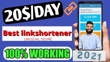 Best Link Shortener | $20 for 1000 Clicks in India | Payout Proof | minilinks | UNUSUAL DESIRE