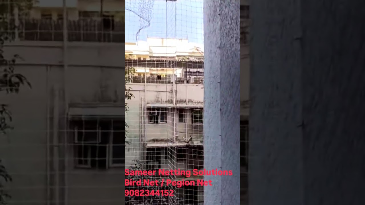 SAMEER NETTINGS SOLUTIONS provide high quality bird net/pegion net contact:-9082344152