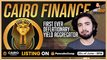 🌎 Cairo Finance | Yield Optimizer with his own deflationary staking system