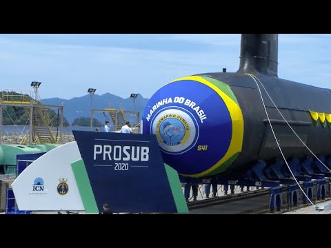 Melhores momentos do lançamento do Submarino Humaitá e união de seções do Submarino Tonelero