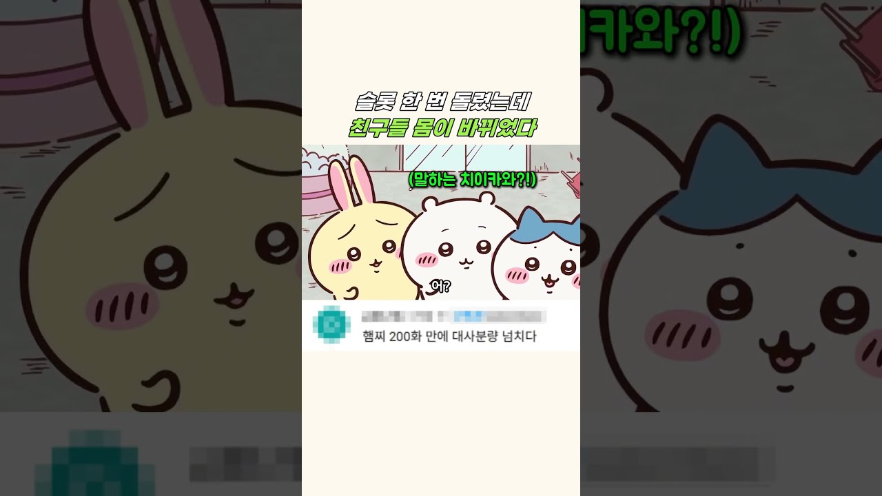 하치가 말을한다고?! 슬롯으로 몸이 바뀐 녀석들 ㅋㅋ #먼작귀