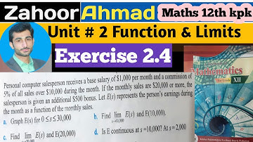 LEC # 24(b) | exercise 2.4 qno 6 class 12 maths kpk board | exercise 2.4 class 12th maths kpk board.
