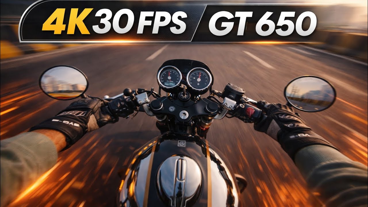 Chill sunday morning ride On the loudest Gt650 | raw power | 4k 30 fps 