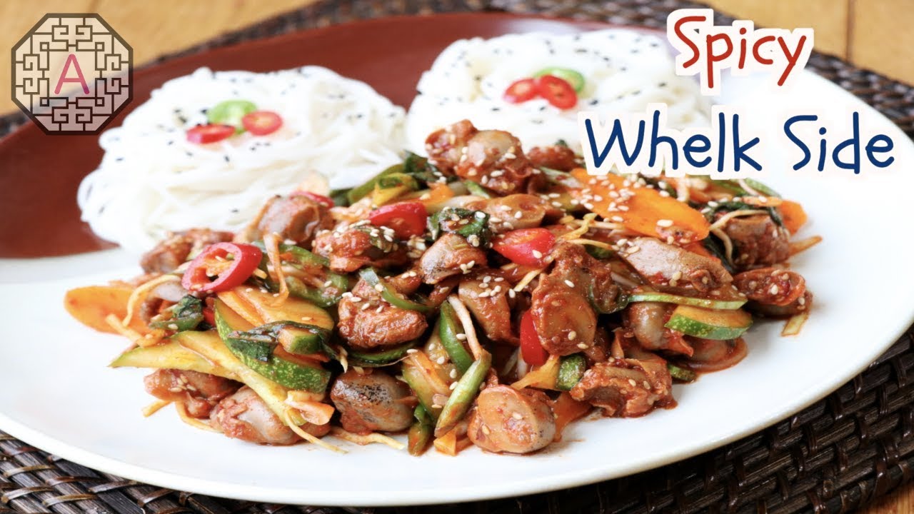 Korean Spicy Whelk Side (골뱅이 무침, GolBaengI MuChim) Aeri's Kitchen