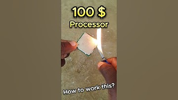 Experiment fire vs computer processor & how they would fare against each other this technology ?🔥