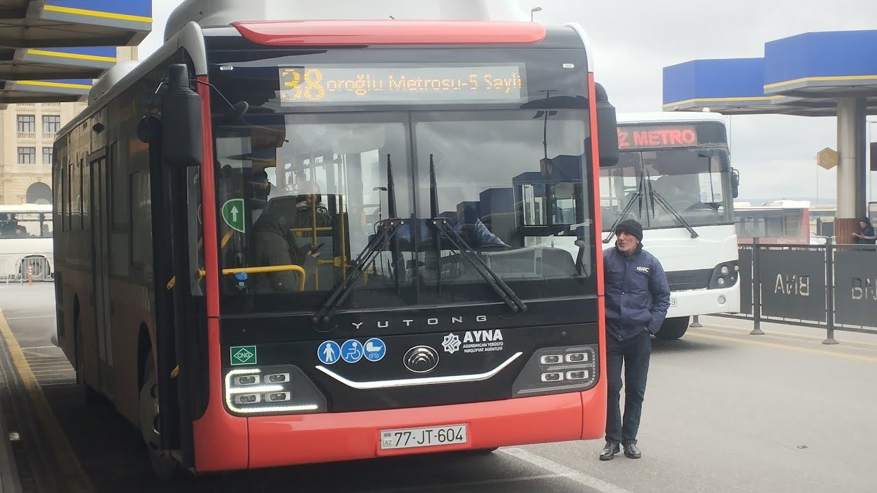 Bakı 38 nömrəli avtobus.Səfər(Tibb universiteti ➡️ Keşlə qəsəbəsi).