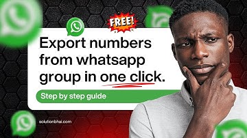 How to Export All WhatsApp Group Contacts to Excel | In One Click