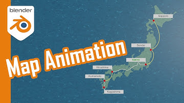 Blender Map Animation | Blender 2.93 | Eevee